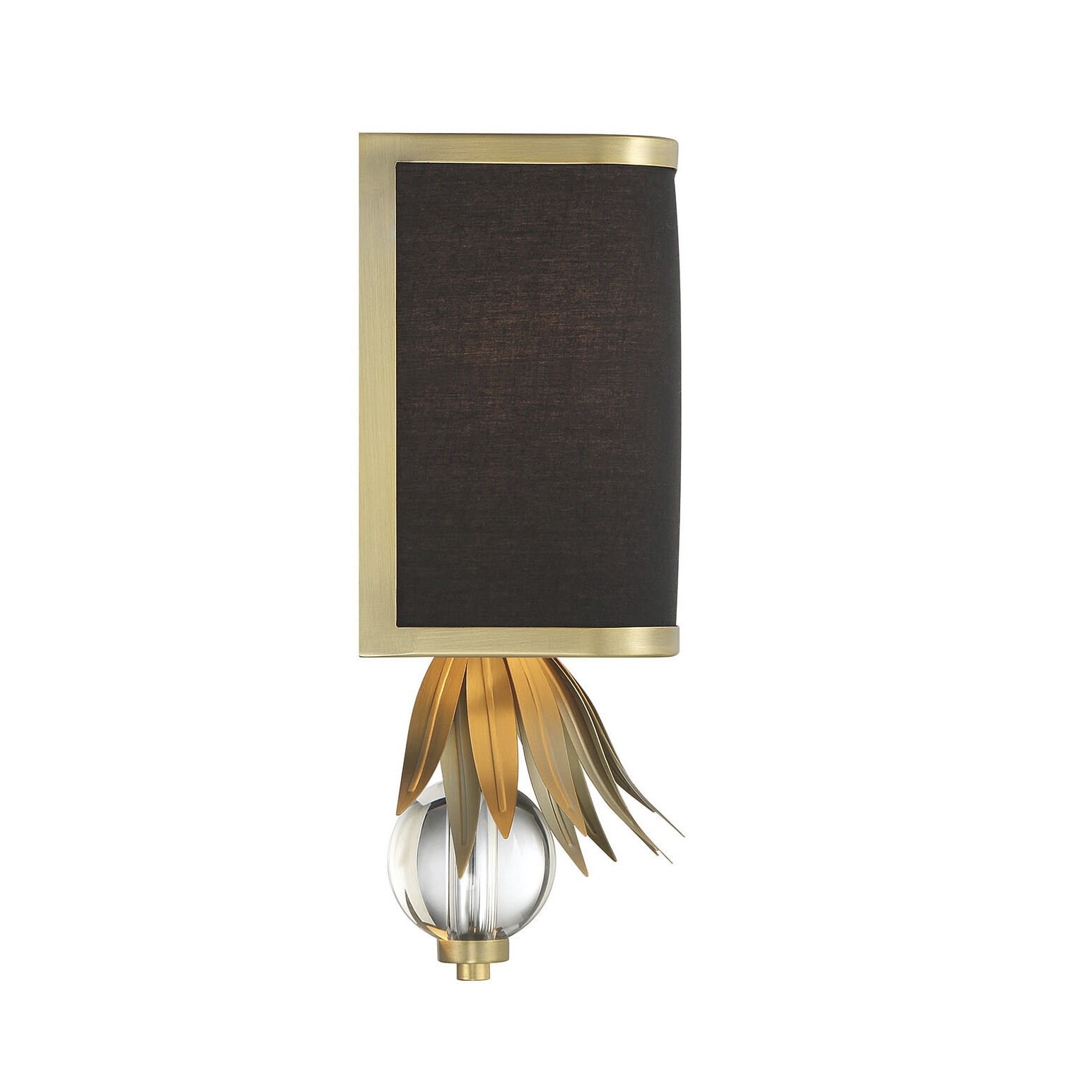 Caprio 2 Light 11 inch Natural Brushed Brass Wall Lamp Wall Light